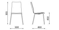 Maße des Stuhls 84305