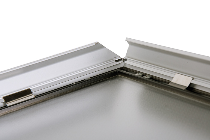 Aluminium Klapprahmen silber Wechselrahmen B-Ware: Plakatrahmen DIN A2 