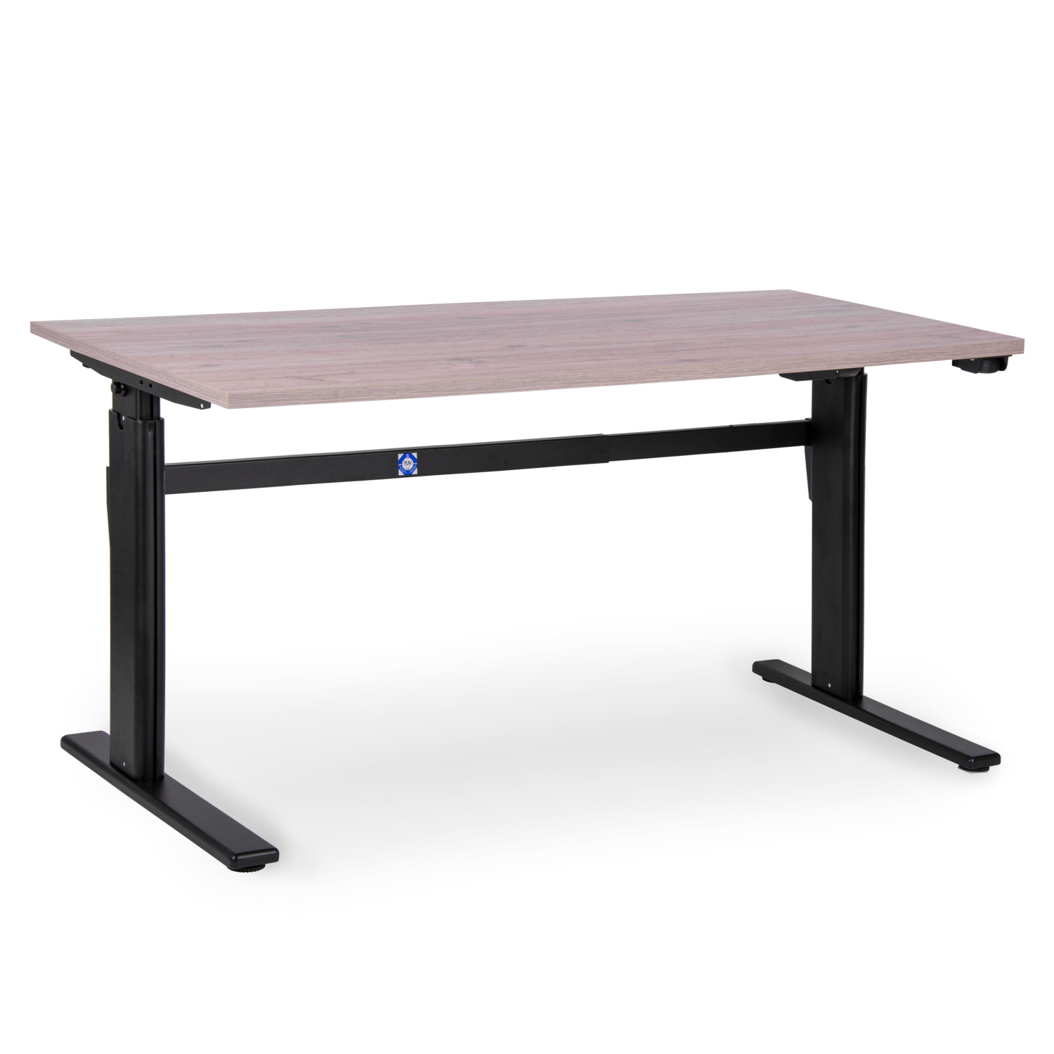 Sitz Steh Tischgestell schwarz Arbeitstisch Schreibtisch Tisch höhenverstellbar 
