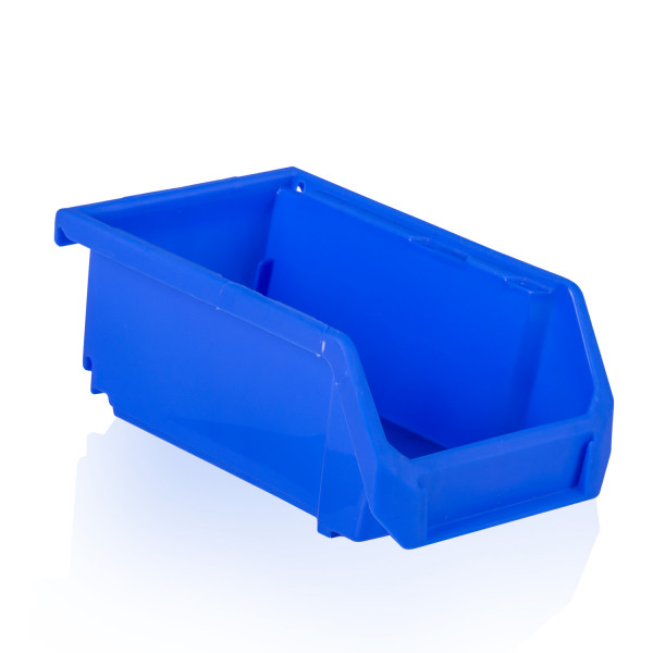Sichtlagerkasten PK191008 in der Farbe Blau aus dem stabilen Kunststoff für Regale, Lager- und Verkaufswände