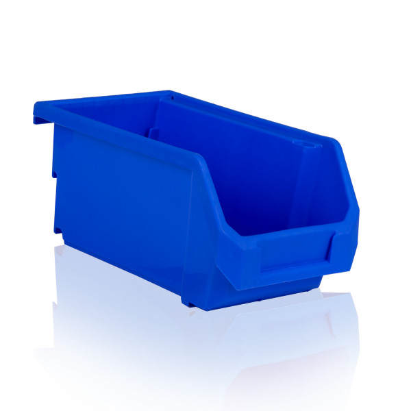 Sichtlagerkasten PK281413 in der Farbe Blau aus dem stabilen Kunststoff - Volumen 5,7 Liter